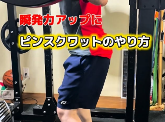 スポーツのピンスクワットのやり方