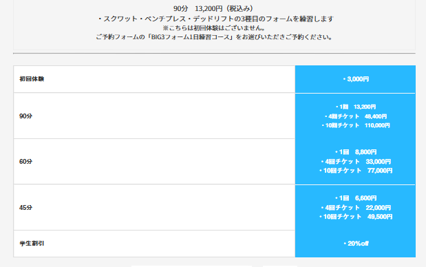BIG3コース